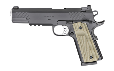 SPRINGFIELD ARMORY PO9230AOS 1911 OPERATOR 45 ACP 8+1 5" BLACK CERAKOTE OPTIC READY CARBON STEEL SLIDE BLACK CERAKOTE VZ G10 GRIP