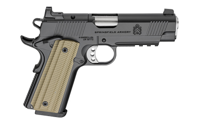 SPRINGFIELD ARMORY PO9228AOS 1911 OPERATOR 45 ACP 8+1 4" BLACK CERAKOTE OPTIC READY CARBON STEEL SLIDE BLACK CERAKOTE VZ G10 GRIP