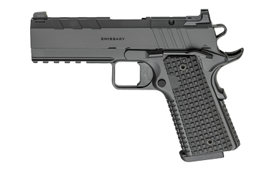 SPRINGFIELD ARMORY PX9227LAOS 1911 EMISSARY 9MM 9+1 4.25" STAINLESS STEEL BARREL OPTIC READY BLACK CARBON STEEL SLIDE VZ GRIPS THIN-LINE G10 GRIP