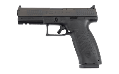 CZ-USA 91591 P-10 F  FULL SIZE FRAME 45 ACP 13+1 4.50" BLACK STEEL BARREL, BLACK STEEL OPTIC READY/SERRATED SLIDE, BLACK POLYMER FRAME W/PICATINNY RAIL, INTERCHANGEABLE BACKSTRAP GRIP