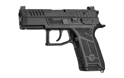 CZ-USA 91660 P-09 C NOCTURNE COMPACT 9MM LUGER 15+1 3.74" BLACK STEEL BARREL, BLACK OPTIC CUT/SERRATED STEEL SLIDE, BLACK POLYMER FRAME W/PICATINNY RAIL, TEXTURED GRIP