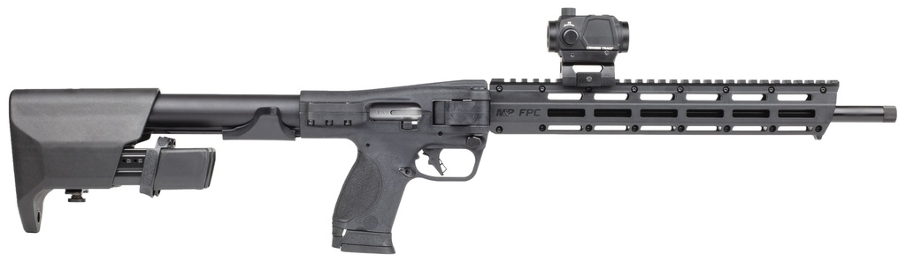 SMITH & WESSON 14377 M&P FPC  9MM LUGER 23+1 16.25" BLACK OXIDE BLACK ANODIZED RECEIVER 15" M-LOK HANDGUARD POLYMER STOCK M&P W/INTERCHANGEABLE PALMSWELLS GRIP