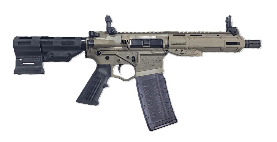 ATI ATIGAX5567MLCFDE30 ALPHA MAXX  5.56 NATO 30+1 7.50" BLACK THREADED BARREL, FLAT DARK EARTH RECEIVER W/PICATINNY RAIL, M-LOK HANDGUARD, BLACK POLYMER BRACE, A2 GRIP