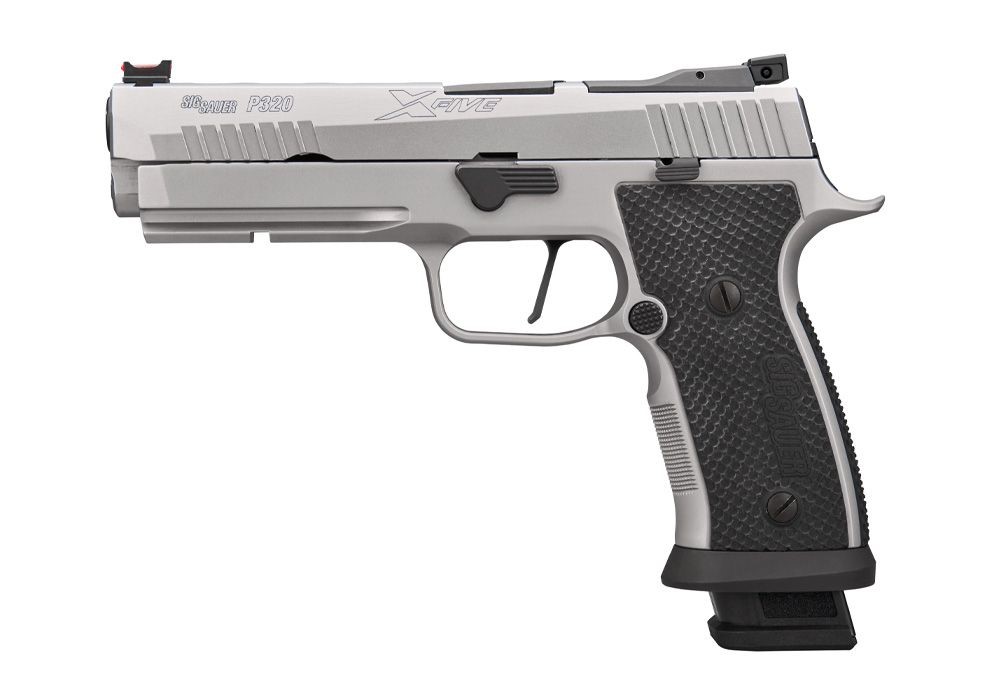 SIG SAUER 320SXG59STAS10 P320  FULL SIZE FRAME 9MM LUGER 10+1 5" OPTIC READY STAINLESS STEEL SLIDE BLACK LOK GRIP