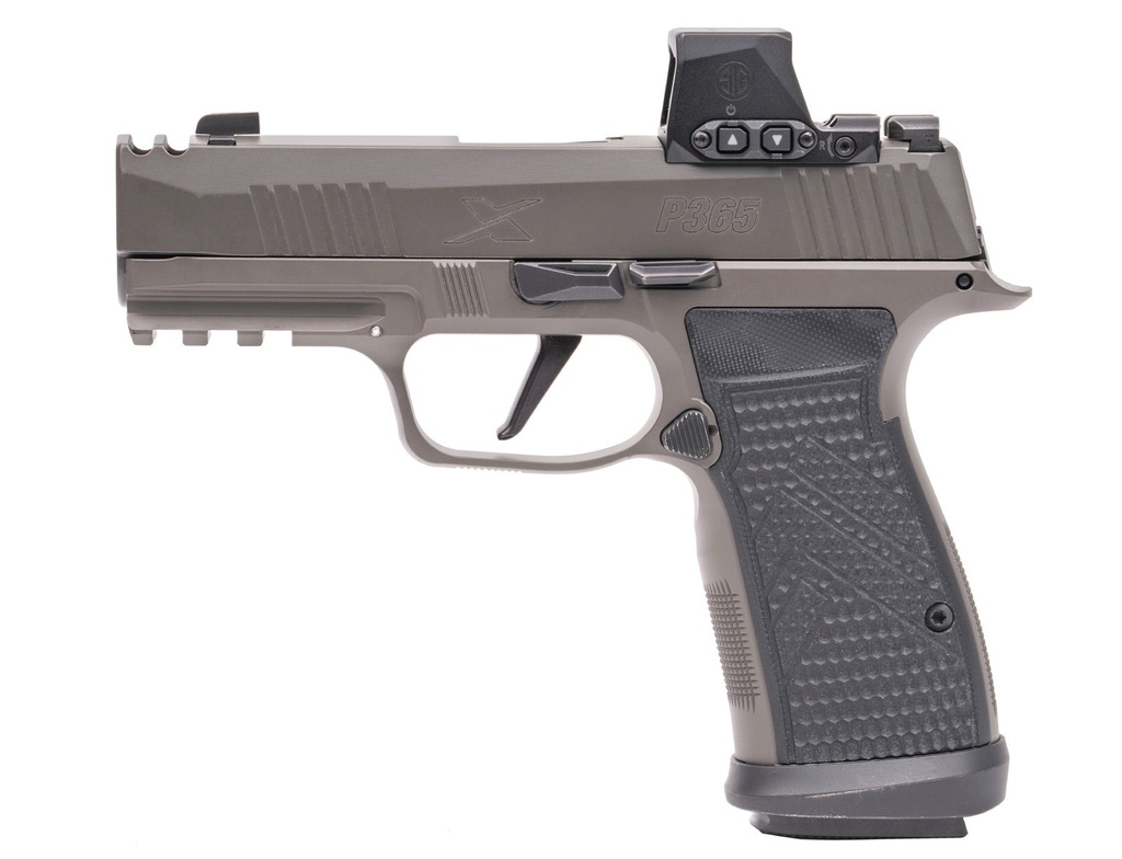 SIG SAUER 365AXGCA9LEGIONRXX P365 AXG LEGION ROMEO-X 9MM 17+1 3.10" COMPACT FRAME LEGION GRAY CERAKOTE STAINLESS STEEL SLIDE G-10 GRIP