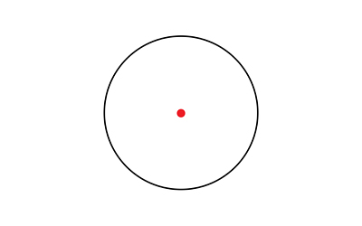 EOTECH EFLX3RWTAN EFLX MINI REFLEX SIGHT  TAN 1 X 3 MOA RED DOT