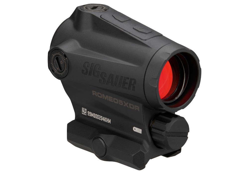 SIG SAUER ELECTRO-OPTICS SOR5X201 ROMEO5XDR  BLACK 1 X 20 MM 2 MOA RED DOT/65 MOA CIRCLE MULTI RETICLE