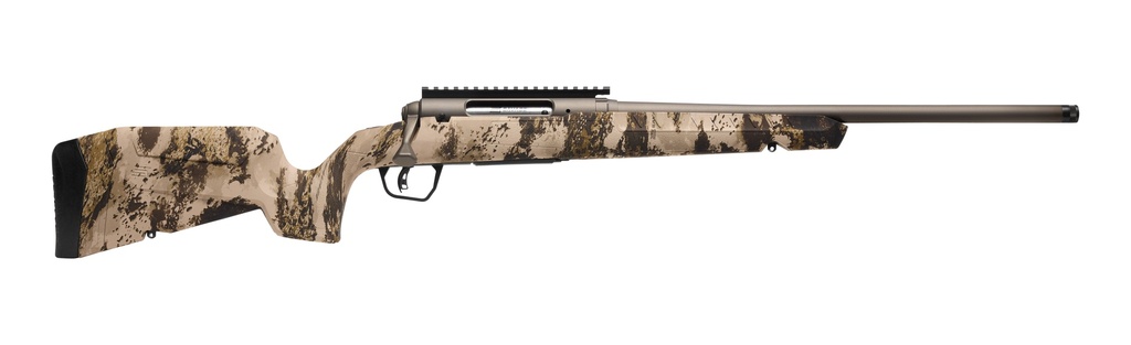 SAVAGE ARMS 32341 AXIS 2 PRO COMPACT 308 WIN 4+1 20" GUN METAL BRONZE CERAKOTE HEAVY SPORTER THREADED BARREL & PICATINNY RAIL CARBON STEEL RECEIVER, FIXED WESTERN CAMO SYNTHETIC STOCK, RIGHT HAND