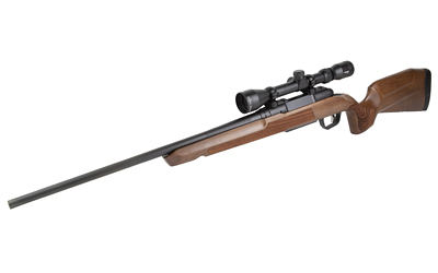 SAVAGE ARMS 32267 AXIS 2 XP COMBO 30-06 SPRINGFIELD 4+1 22" MATTE BLACK SPORTER BARREL & DRILLED & TAPPED CARBON STEEL RECEIVER, ERGONOMIC HARDWOOD STOCK, RIGHT HAND, WEAVER 3-9X40MM SCOPE
