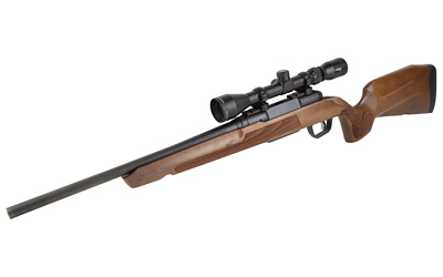 SAVAGE ARMS 32263 AXIS 2 XP COMBO 350 LEGEND 4+1 18" MATTE BLACK SPORTER BARREL & DRILLED & TAPPED CARBON STEEL RECEIVER, ERGONOMIC HARDWOOD STOCK, RIGHT HAND, BORESIGHTED 3-9X40MM SCOPE