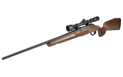 SAVAGE ARMS 32259 AXIS 2 XP COMBO 243 WIN 4+1 22" MATTE BLACK SPORTER BARREL & DRILLED & TAPPED CARBON STEEL RECEIVER, ERGONOMIC HARDWOOD STOCK, RIGHT HAND, BORESIGHTED 3-9X40MM SCOPE