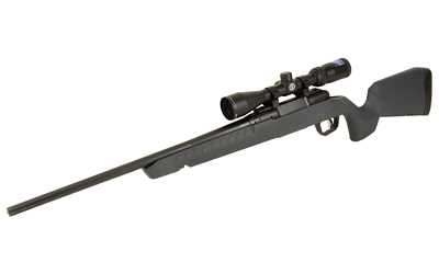 SAVAGE ARMS 32229 AXIS 2 XP COMBO COMPACT 223 WIN 4+1 20" MATTE BLACK HEAVY SPORTER BARREL & DRILLED & TAPPED CARBON STEEL RECEIVER, FIXED MATTE GRAY SYNTHETIC STOCK, RIGHT HAND, BORESIGHTED 3-9X40MM