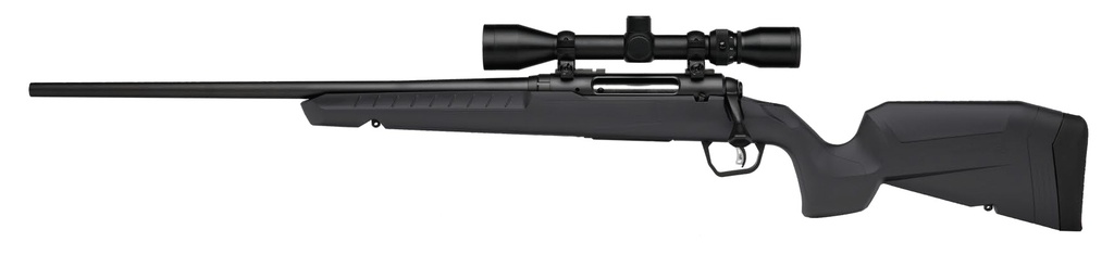 SAVAGE ARMS 32208 AXIS 2 XP COMBO FULL SIZE 7MM-08 REM 4+1 22" BLACK SPORTER BARREL, BLACK CARBON STEEL RECEIVER DRILLED & TAPPED, GRAY FIXED SYNTHETIC STOCK, WEAVER 3-9X40MM SCOPE, LEFT HAND