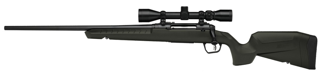 SAVAGE ARMS 32182 AXIS 2 XP COMBO FULL SIZE 223 REM 4+1 22" BLACK SPORTER BARREL, BLACK CARBON STEEL RECEIVER DRILLED & TAPPED, OD GREEN FIXED SYNTHETIC STOCK, WEAVER 3-9X40MM SCOPE, LEFT HAND
