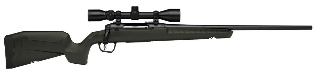 SAVAGE ARMS 32157 AXIS 2 XP COMBO FULL SIZE 25-06 REM 4+1 22" BLACK SPORTER BARREL, BLACK CARBON STEEL RECEIVER DRILLED & TAPPED, OD GREEN FIXED SYNTHETIC STOCK, WEAVER 3-9X40MM SCOPE, RIGHT HAND