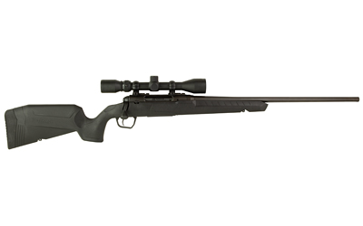 SAVAGE ARMS 32003 AXIS XP COMBO 243 WIN 4+1 22" MATTE BLACK BUTTON RIFLED BARREL, MATTE BLACK DRILLED & TAPPED CARBON STEEL RECEIVER, FIXED SPORTER BLACK SYNTHETIC STOCK, WEAVER 3-9X40MM, RIGHT HAND