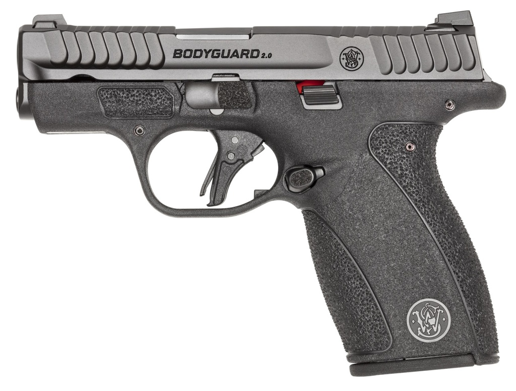SMITH & WESSON 13927 BODYGUARD 2.0 MICRO FRAME 380 ACP 12+1 2.75" BLACK ARMORNITE STAINLESS STEEL BARREL, BLACK ARMORNITE SERRATED STAINLESS STEEL SLIDE, BLACK POLYMER FRAME, TEXTURED GRIP