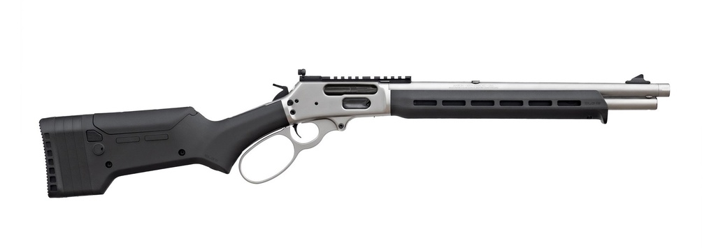 MARLIN 70912 1895 TRAPPER 45-70 GOV 5+1 16.17" SATIN THREADED BARREL, PICATINNY RAIL STAINLESS STEEL RECEIVER, BLACK ADJUSTABLE MAGPUL ELG SYNTHETIC STOCK