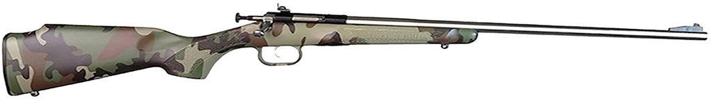 CRICKETT KSA2171 MY FIRST RIFLE GEN2 22 S/L/LR SINGLE SHOT 16.10" STAINLESS STEEL BARREL & RECEIVER, M81 WOODLAND CAMO SYNTHETIC FIXED STOCK, EZ LOADER