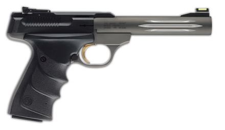 BROWNING 051461490 BUCK MARK LITE *CA COMPLIANT 22 LR 10+1 5.50" MATTE GRAY FLUTED BARREL, SERRATED STEEL SLIDE, MATTE GRAY ALUMINUM FRAME & BLACK ULTRAGRIP RX GRIPS