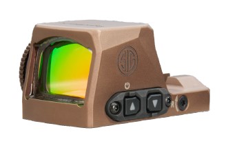 SIG SAUER ELECTRO-OPTICS SORX1002 ROMEO-X PRO FLAT DARK EARTH 1 X 24 MM 2 MOA RED DOT/32 MOA CIRCLE