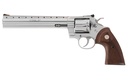 COLT MFG PYTHONSP8WTS PYTHON  357 MAG/38 SPECIAL 6 SHOT 8" POLISHED STAINLESS STEEL VENT RIB BARREL, CYLINDER & FRAME, WALNUT W/MEDALLION GRIP, EXPOSED HAMMER