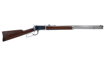 HERITAGE MFG H9235724F9 92  38 SPECIAL +P/357 MAG 12RD 24" STAINLESS POLISHED OCTAGON BARREL, STAINLESS POLISHED RECEIVER, FIXED HARDWOOD STOCK