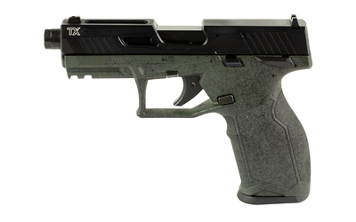 TAURUS 12TX22141SP2 TX22 GEN 2 FULL SIZE FRAME 22 LR 16+1/22+1 4.60" THREADED BARREL, SERRATED SLIDE, ADJUSTABLE REAR SIGHT, POLYMER FRAME W/PICATINNY RAIL