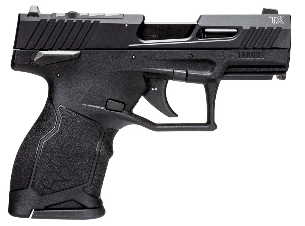 TAURUS 1TX22131 TX22C  COMPACT 22 LR 13+1 3.60" MATTE BLACK STEEL BARREL, BLACK HARD COAT ANODIZED SERRATED ALUMINUM SLIDE, BLACK POLYMER FRAME W/PICATINNY RAIL BLACK POLYMER GRIPS
