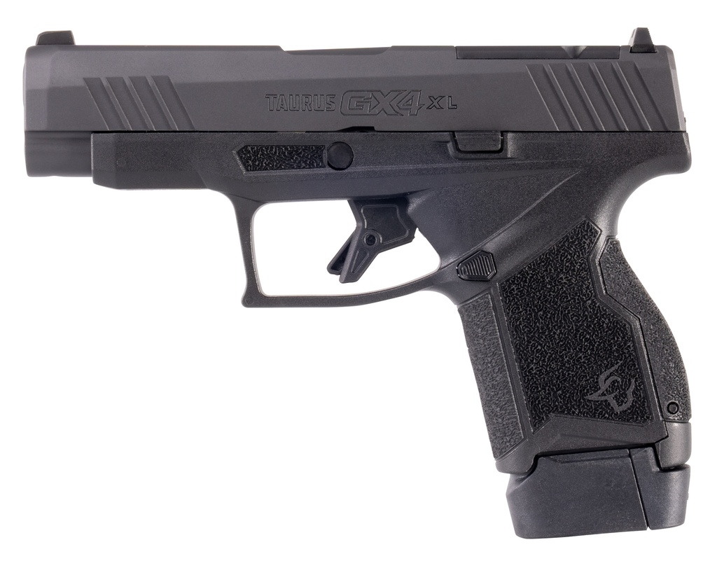 TAURUS 1-GX4XLP941-10 GX4XL T.O.R.O. MICRO-COMPACT FRAME 9MM LUGER 10+1 3.70" BLACK DLC STEEL BARREL, BLACK GAS NITRIDE OPTIC CUT/SERRATED ALLOY STEEL SLIDE, BLACK POLYMER FRAME & GRIP, RIGHT HAND