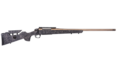 CVA CR3967F CASCADE LONG RANGE HUNTER FULL SIZE 300 PRC 26" SMOKED BRONZE CERAKOTE STEEL THREADED BARREL, BLACK W/SMOKED BRONZE WEB SYNTHETIC STOCK