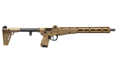 KEL-TEC SUB2K9GLKTAN10 SUB2000 GEN3 9MM LUGER 10+1 16.15" BLACK STEEL THREADED BARREL, TAN PICATINNY RAIL ALUMINUM RECEIVER, M-LOK HANDGUARD, TAN SYNTHETIC FOLDING STOCK, BLACK POLYMER GRIP