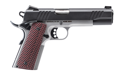 BERSA B19117050BMBC B1911  FULL SIZE FRAME 45 ACP 8+1 5" STAINLESS STEEL BARREL, STAINLESS SERRATED STEEL SLIDE, BLACK STAINLESS STEEL FRAME W/BEAVERTAIL, ROSEWOOD GRIP, AMBIDEXTROUS