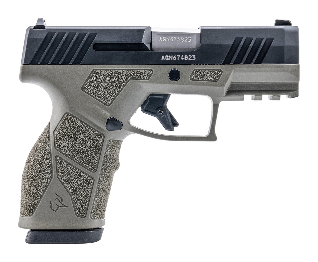 TAURUS 1-GX2931O-10 GX2  9MM LUGER 10+1 3.37" MATTE STAINLESS STEEL BARREL, MATTE BLACK SERRATED STAINLESS STEEL SLIDE, OD GREEN POLYMER FRAME W/PICATINNY RAIL, POLYMER GRIP