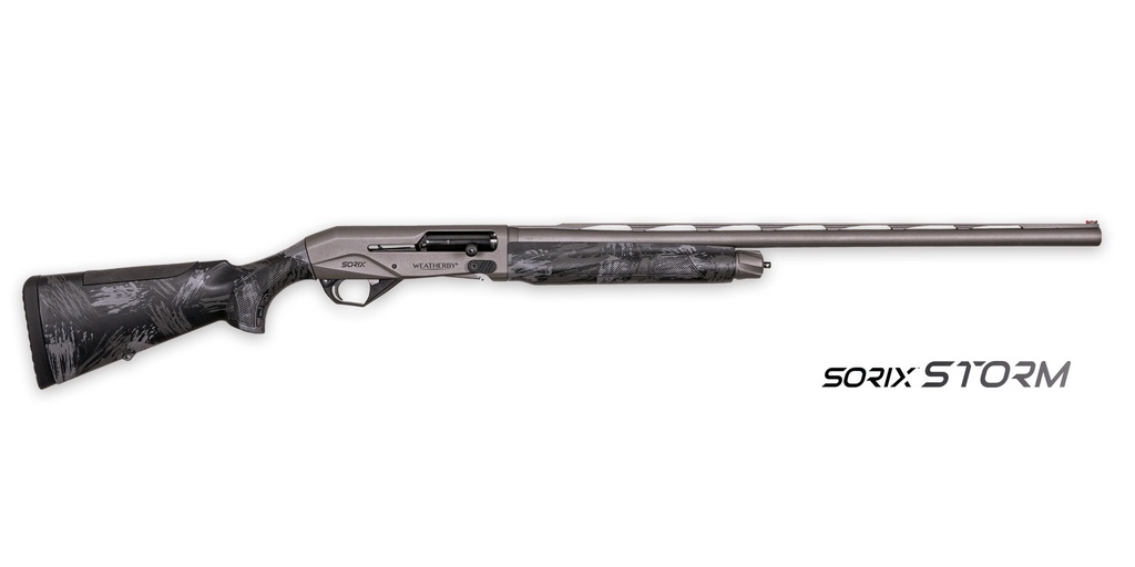WEATHERBY XST1228SMG SORIX  FULL SIZE 12 GAUGE SEMI-AUTO 3.50" 2+1 28" GRAY CERAKOTE VENT RIB BARREL & DRILLED & TAPPED STEEL RECEIVER, STORM CAMO SYNTHETIC STOCK W/ADJ SHIM, AMBIDEXTROUS