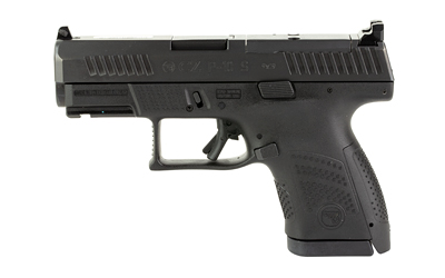CZ-USA 91568 P-10 S  SUB-COMPACT FRAME 9MM LUGER 12+1 3.50" BLACK STEEL BARREL, BLACK NITRIDE OPTIC READY/SERRATED STEEL SLIDE, BLACK POLYMER FRAME W/PICATINNY RAIL