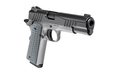 SAVAGE ARMS 67206 1911 GOVERNMENT 9MM LUGER 10+1 5" BLACK STAINLESS STEEL BARREL, BLACK NITRIDE SERRATED STAINLESS STEEL SLIDE, STAINLESS STEEL FRAME W/BEAVERTAIL, BLACK/GRAY VZ GRIP
