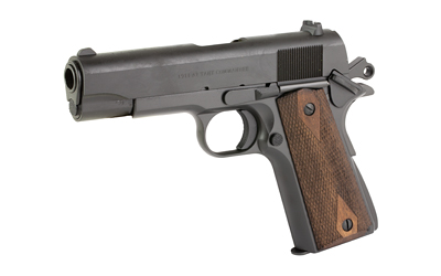 TISAS 10100114 1911 A1 TANK COMMANDER 45 ACP 7+1 4.25" BLACK STEEL BARREL, MANGANESE PHOSPHATE COATED SERRATED CARBON STEEL SLIDE & FRAME W/BEAVERTAIL, TURKISH WALNUT GRIP