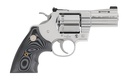 COLT MFG PYTHONSP3NS PYTHON COMBAT ELITE 357 MAG/38 SPECIAL 6 SHOT 3" STAINLESS STEEL RECESSED TARGET CROWN VENT RIB BARREL, CYLINDER & FRAME, BLACK G10 GRIP W/COLT MEDALLION, EXPOSED HAMMER