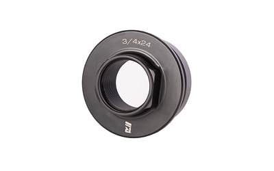 RUGGED SUPPRESSORS DTM003 UNIVERSAL DIRECT THREAD MOUNT  3/4"-24 TPI, BLACK, FITS 1.375"-24 TPI TUBE THREADS