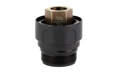 RUGGED SUPPRESSORS ODTM001 OBSIDIAN DUAL TAPER MOUNT BLACK, FITS OBSIDIAN 9 & 45 SUPPRESSORS