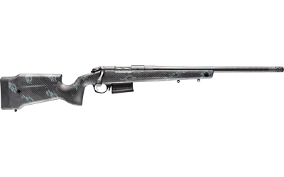 BERGARA RIFLES B14S754 B-14 CREST 22-250 REM 5+1 20" SNIPER GRAY CERAKOTE #5 CONTOUR THREADED BARREL, SNIPER GRAY CERAKOTE STEEL RECEIVER, BLACK & GRAY SPONGE FIXED CARBON FIBER STOCK