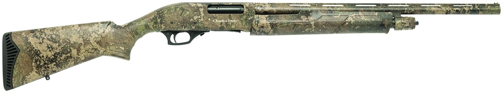 CHARLES DALY 930397 301  FULL SIZE 20 GAUGE PUMP 3" 5+1 22" OVERALL TRUETIMBER STRATA VENT RIB BARREL, ALUMINUM GROOVED RECEIVER, FIXED SYNTHETIC STOCK, BERETTA/BENELLI MOBIL CHOKE SYSTEM