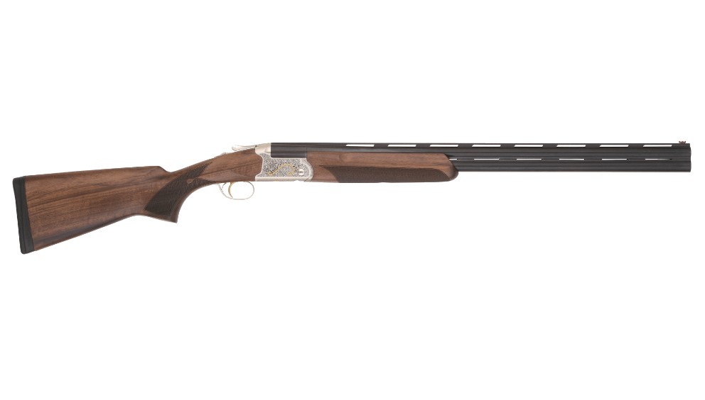TRISTAR 33134 TRINITY II FULL SIZE 20 GAUGE BREAK OPEN 3" 2RD 28" BLACK OVER/UNDER VENT RIB BARREL, ACID ETCHED W/24K GOLD INLAY STAINLESS STEEL RECEIVER, FIXED TURKISH WALNUT STOCK, RIGHT HAND