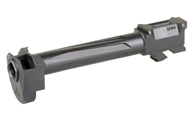 RADIAN WEAPONS H0005 RAMJET & AFTERBURNER COMBO 9MM LUGER COMPATIBLE W/GLOCK 17 GEN5, FLUTED BLACK STAINLESS STEEL