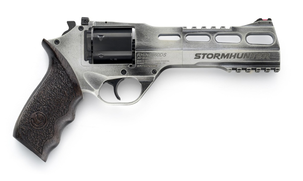 CHIAPPA FIREARMS 340334 RHINO 60DS LIMITED EDITION 357 MAG 6 SHOT 6" STORMHUNTER (WHITE) STEEL VENT RIB BARREL, CYLINDER & ALUMINUM FRAME, BLACK WALNUT GRIP, HAMMER SAFETY