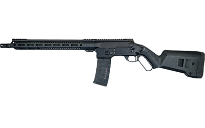 BOND ARMS LVRB LEVERGUN  223 WYLDE 30+1 16" THREADED, BLACK, M-LOK HANDGAURD, MAGPUL SGA 870 STOCK, SHORT THROW LEVER, A2 FLASH HIDER