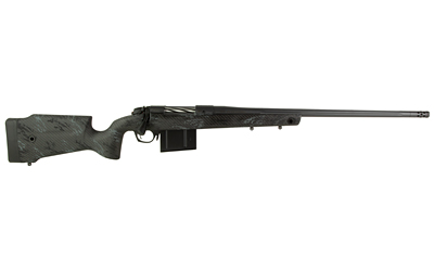 BERGARA RIFLES B14LM7513 B-14 CREST 7MM PRC 5+1 22" FLUTED/THREADED, SNIPER GRAY CERAKOTE BARREL/REC, MONTE CARLO CARBON FIBER STOCK WITH BLACK & GRAY SPLATTER, OMNI MUZZLE BRAKE