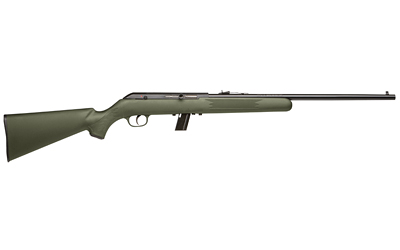 SAVAGE ARMS 40221 64 F FULL SIZE 22 LR 10+1 21" MATTE BLACK CARBON STEEL BARREL, GROOVED RECEIVER, OD GREEN FIXED SYNTHETIC STOCK