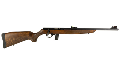ROSSI RB22L1811WD RB22  FULL SIZE 22 LR 10+1 18" MATTE BLACK STEEL BARREL, DOVETAIL BASE STEEL RECEIVER, HARDWOOD MONTE CARLO STOCK